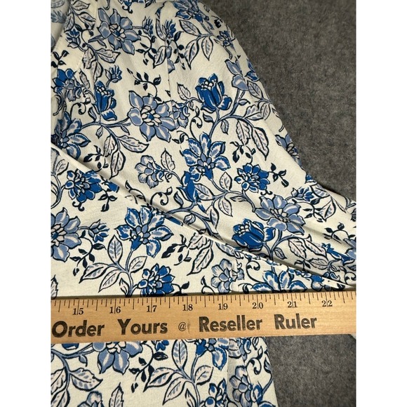 Rachel Zoe Women Large Floral Boho Tiered Ruffle Mini Dress Tassels Cottagecore - Picture 5 of 8